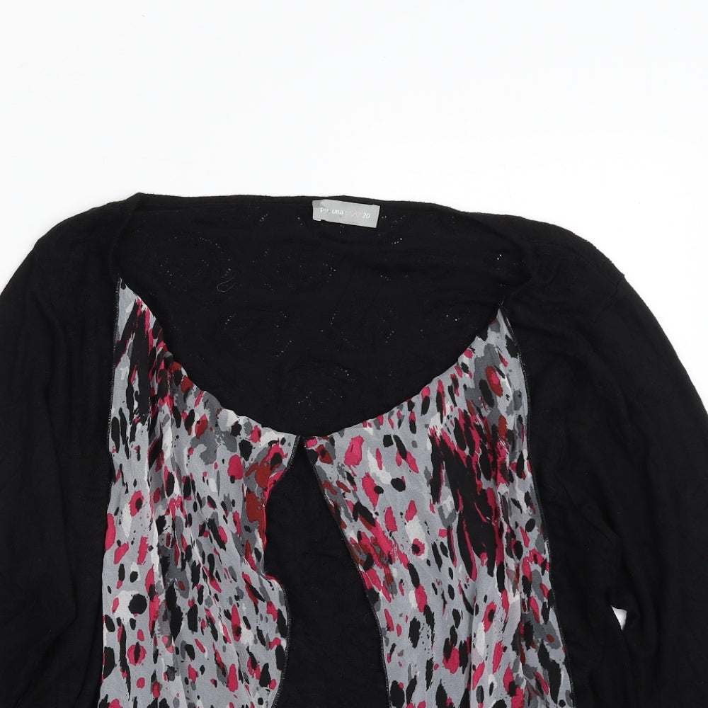 Womens UK Size 20 Per Una Black Pullover Jumper