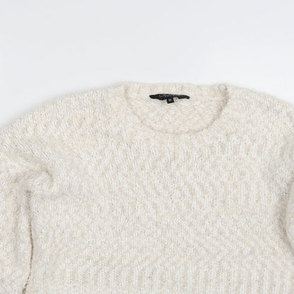 Womens UK Size M Amara Reya Beige Pullover Jumper