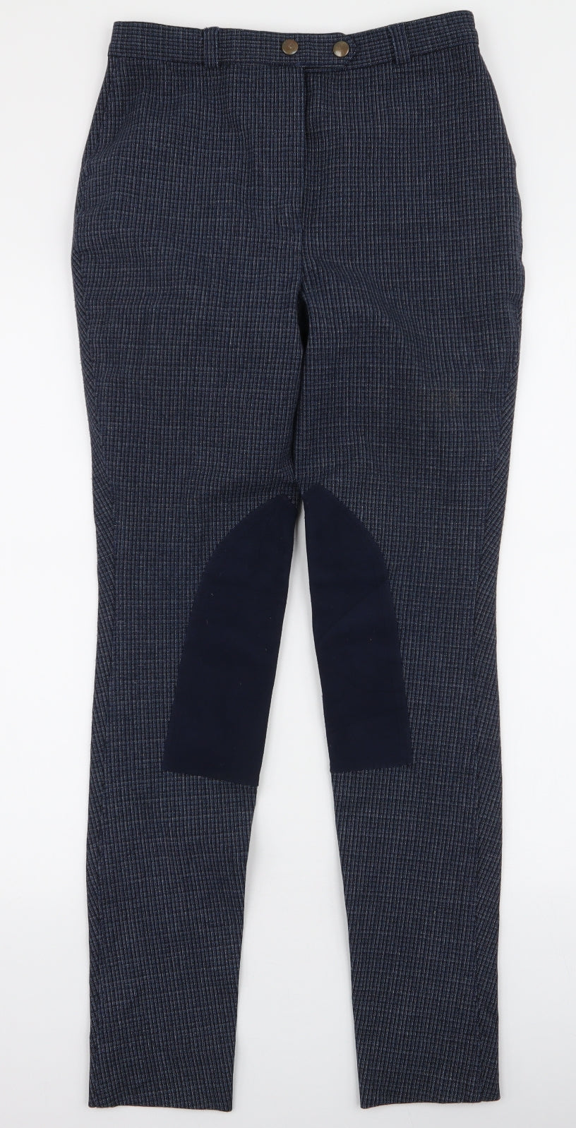 Womens UK Size 27 in Harry Hall Slim Fit  Blue Trousers