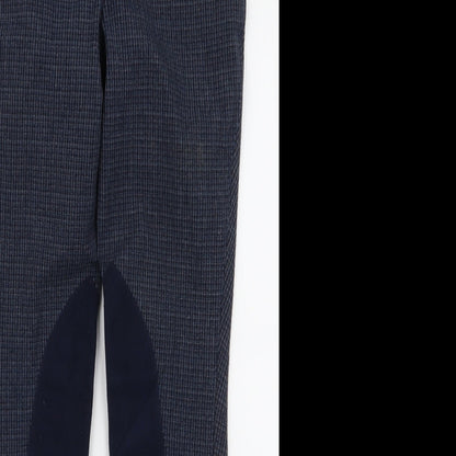 Womens UK Size 27 in Harry Hall Slim Fit  Blue Trousers