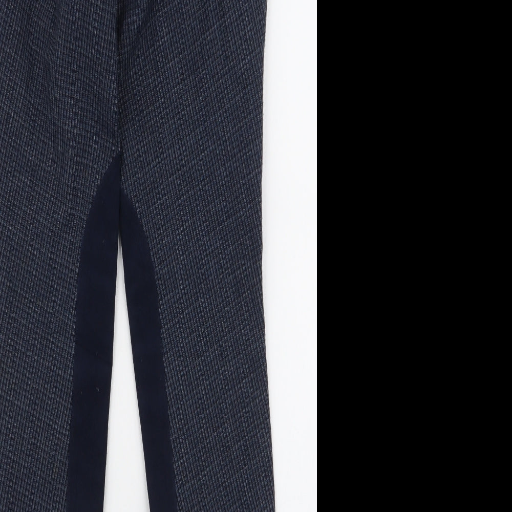 Womens UK Size 27 in Harry Hall Slim Fit  Blue Trousers