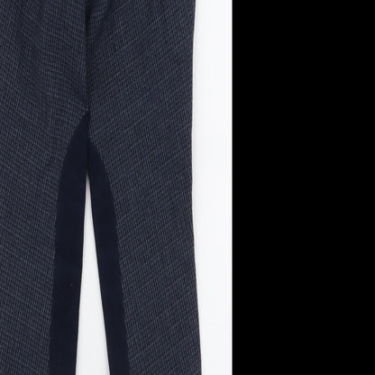 Womens UK Size 27 in Harry Hall Slim Fit  Blue Trousers