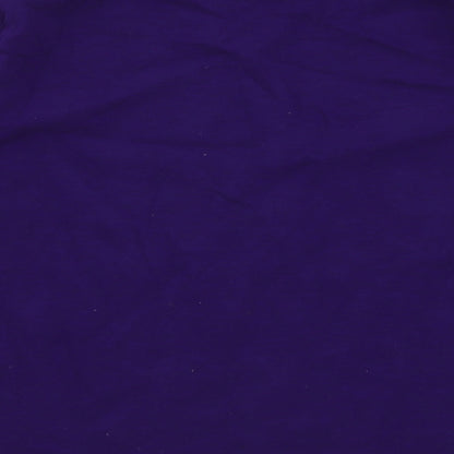 Brand and care label for Next boys’ purple 100% cotton pullover sweatshirt, size 10, years pullover