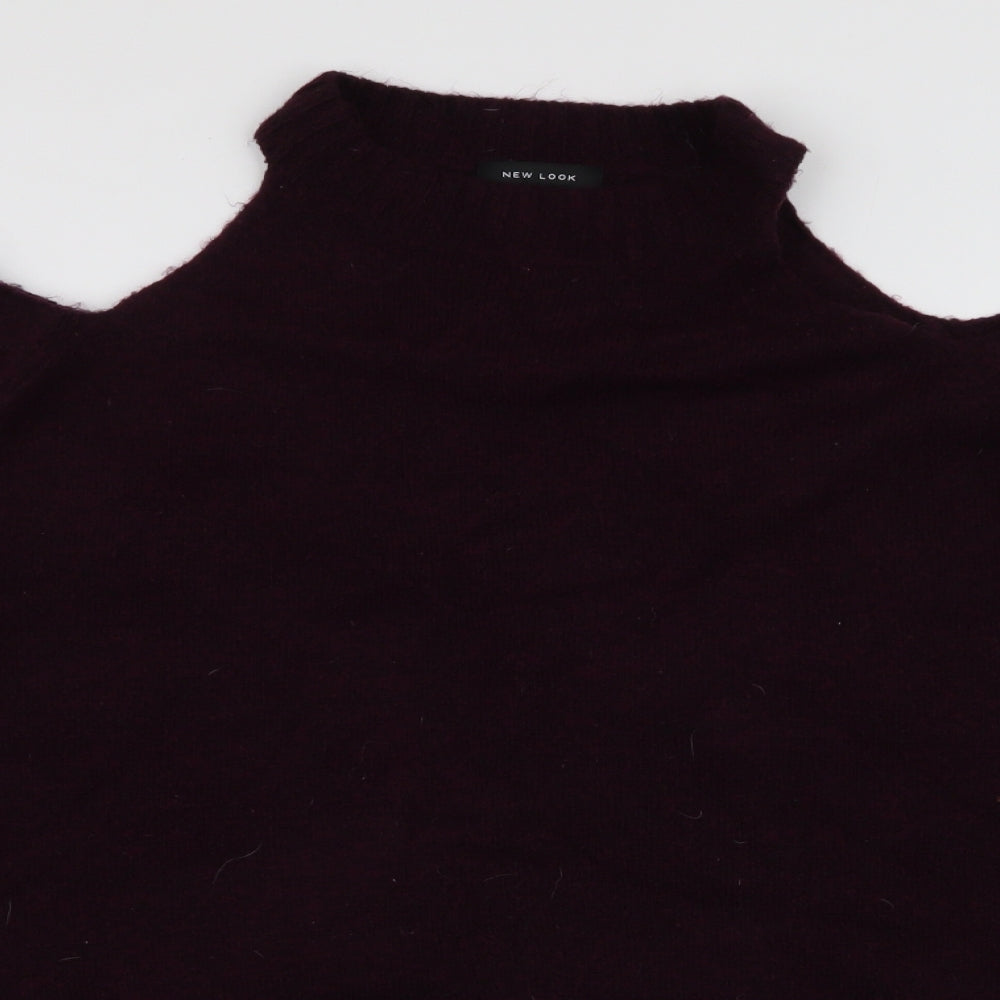 Womens UK Size L New Look Purple Pullover Jumper