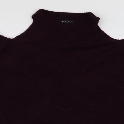 Womens UK Size L New Look Purple Pullover Jumper