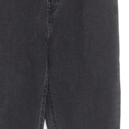 COLLUSION Womens Black  Cotton Skinny Jeans Size 34 L29 in Regular Zip