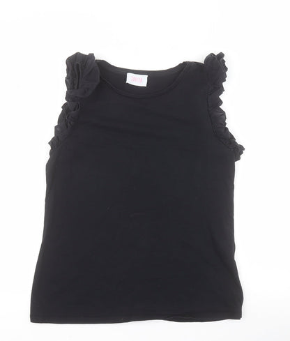 Womens UK Size S Savida Black Basic Tank