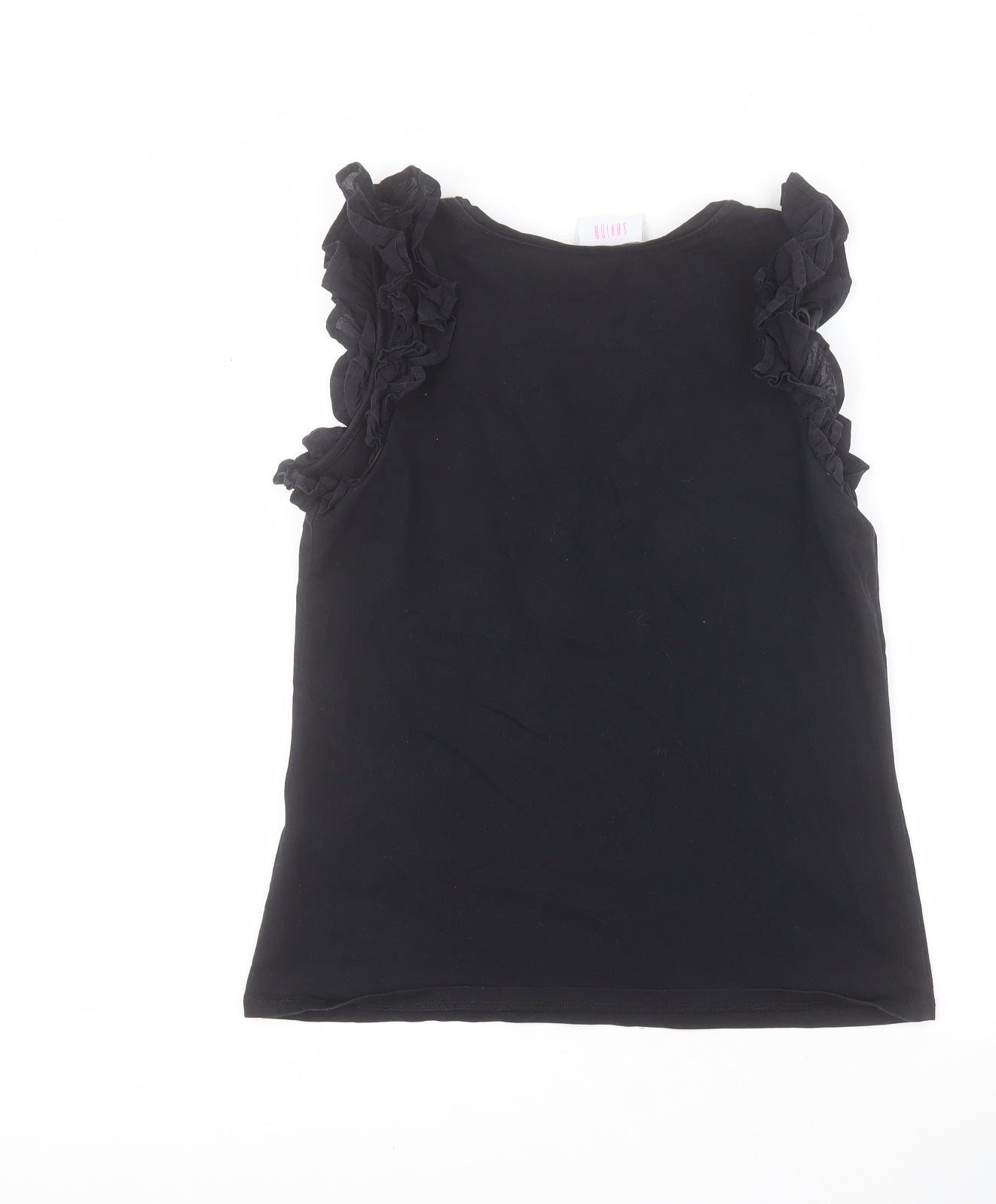 Womens UK Size S Savida Black Basic Tank