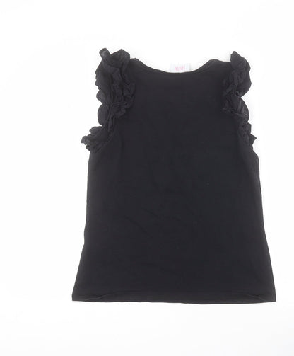 Womens UK Size S Savida Black Basic Tank