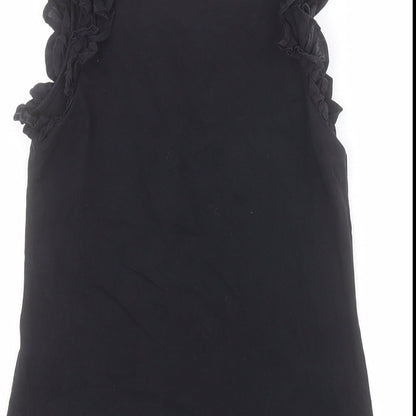 Womens UK Size S Savida Black Basic Tank
