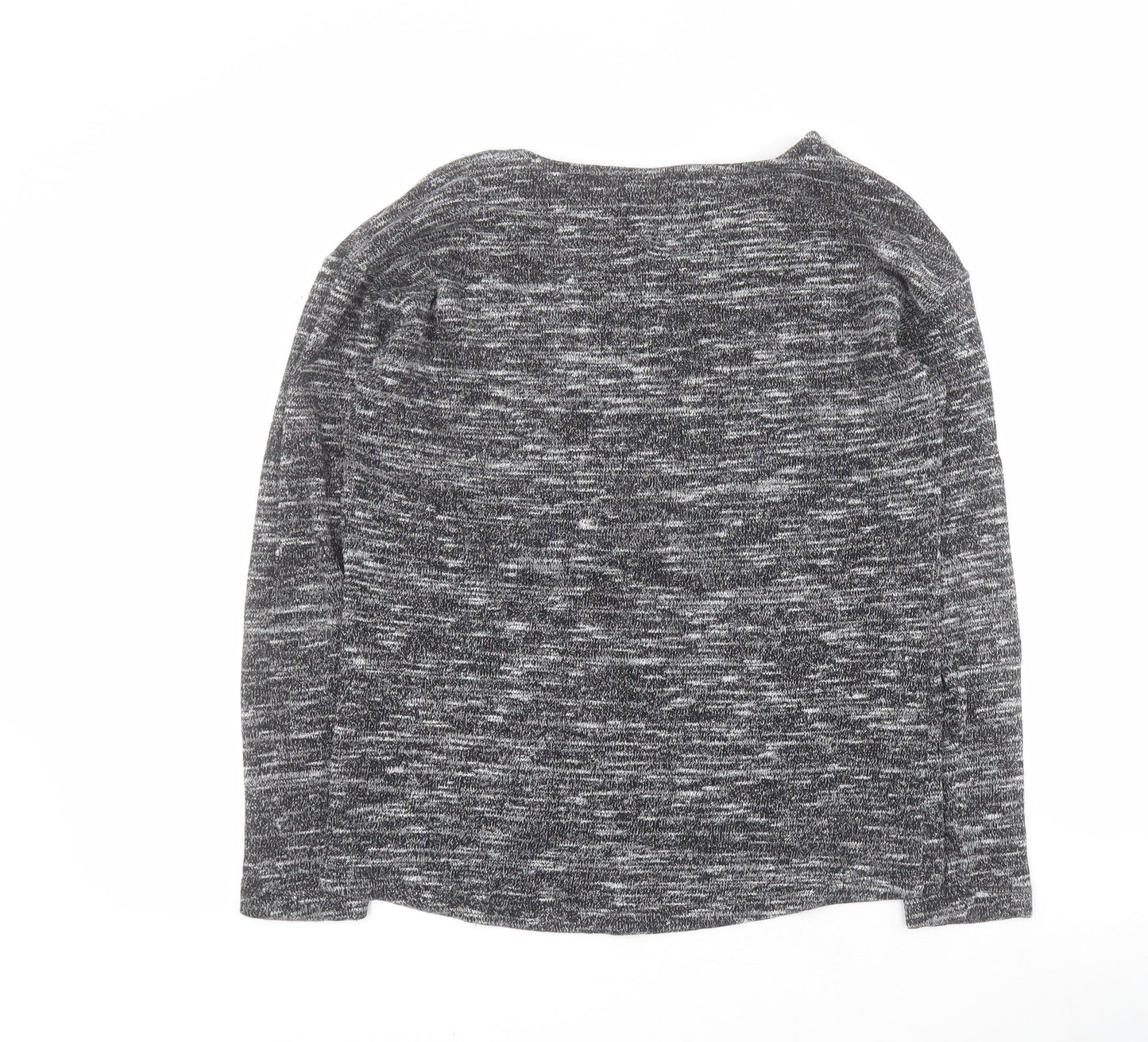 Aniston Womens Grey Round Neck  Viscose Pullover Jumper Size 10   - Moments