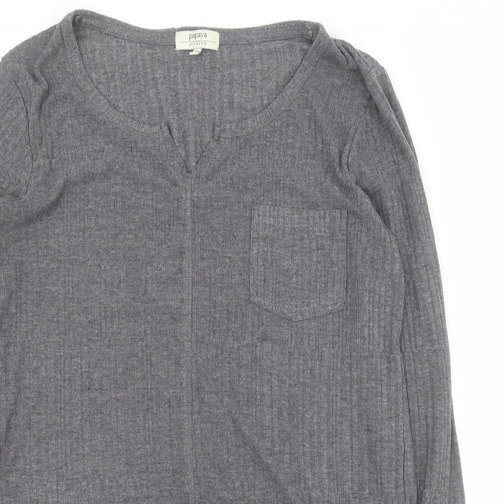 Womens UK Size 10 Matalan Grey Pullover Jumper
