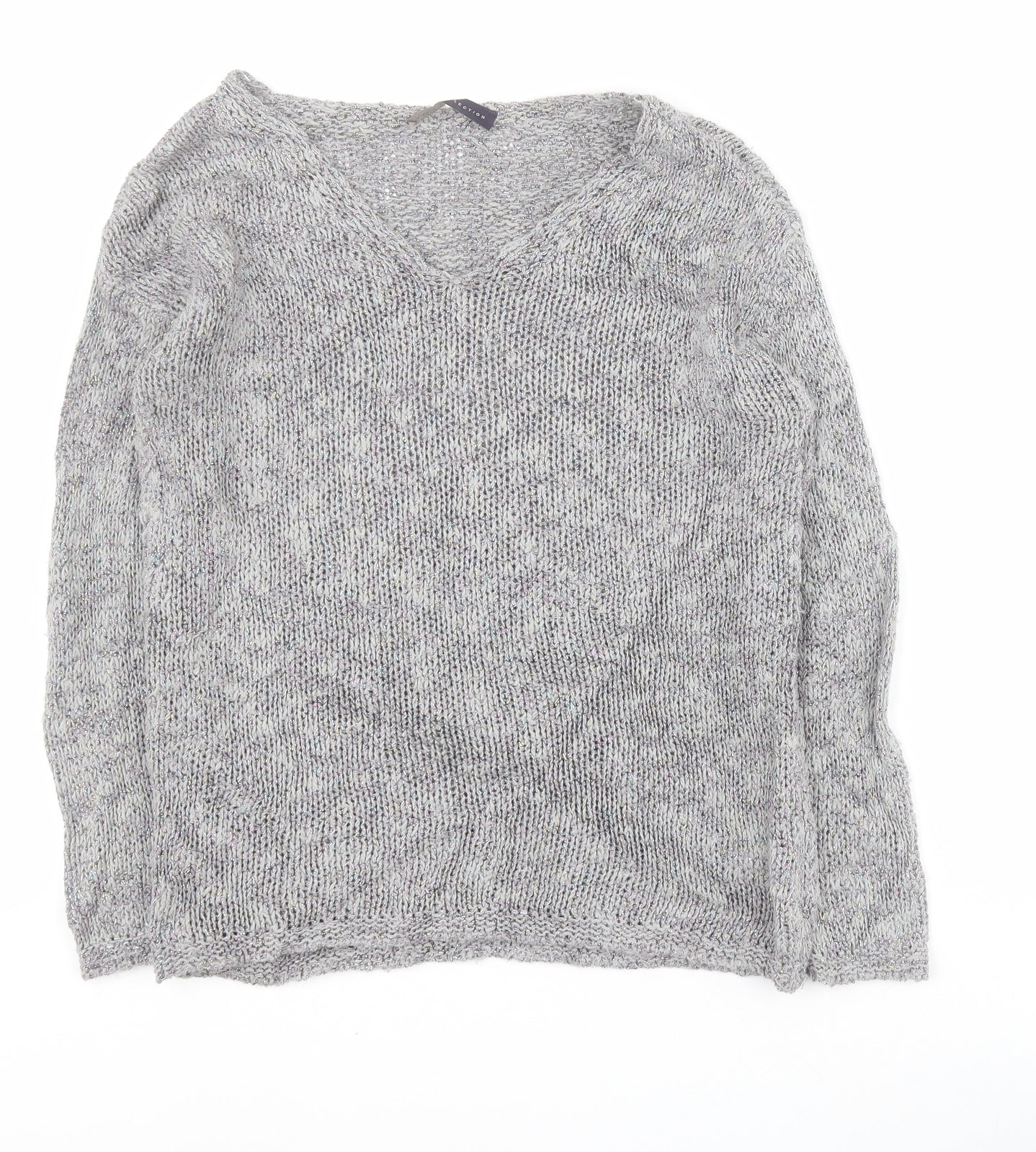 Womens UK Size 8 Marks and Spencer Grey Pullover Jumper