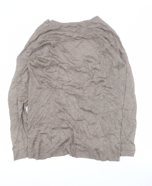 Womens UK Size XS H&M Brown Cardigan Jumper