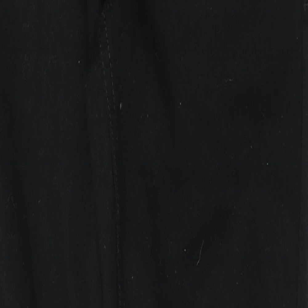 New Look Womens Black  Cotton Skinny Jeans Size 30 in L30 in Regular Button