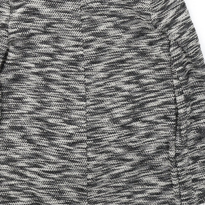 George Womens Beige V-Neck Herringbone Polyester Cardigan Jumper Size 12