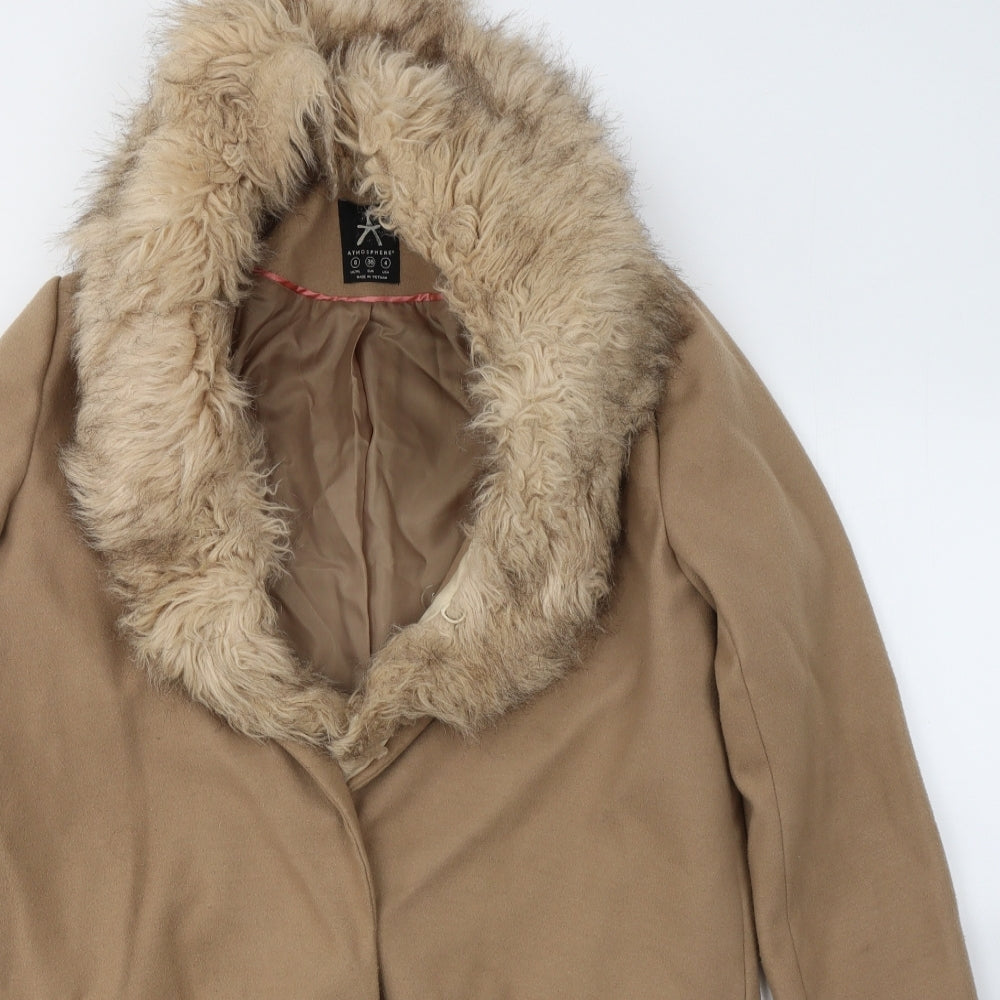 Womens UK Size 8 Atmosphere Beige Pea Coat