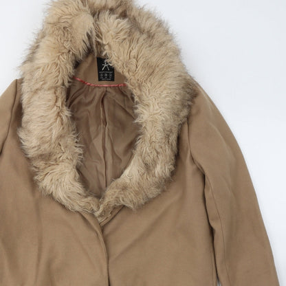 Womens UK Size 8 Atmosphere Beige Pea Coat