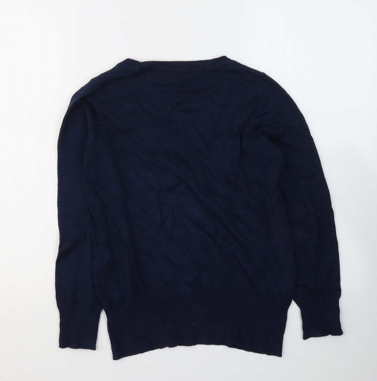 Womens UK Size 12 Marks and Spencer Blue Jersey T-Shirt