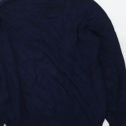 Womens UK Size 12 Marks and Spencer Blue Jersey T-Shirt