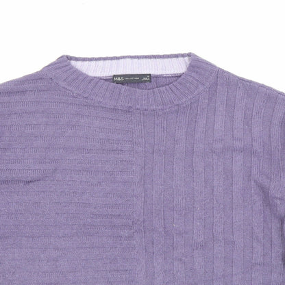 Womens UK Size XS Marks and Spencer Purple Pullover Jumper