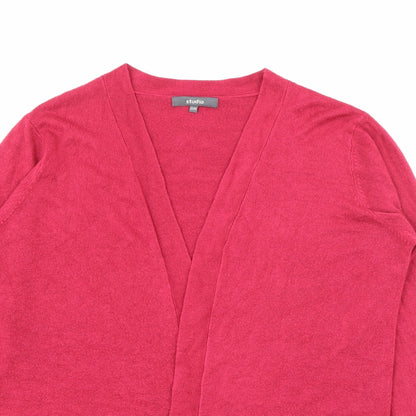 Womens UK Size 12 Studio Pink Cardigan Jumper