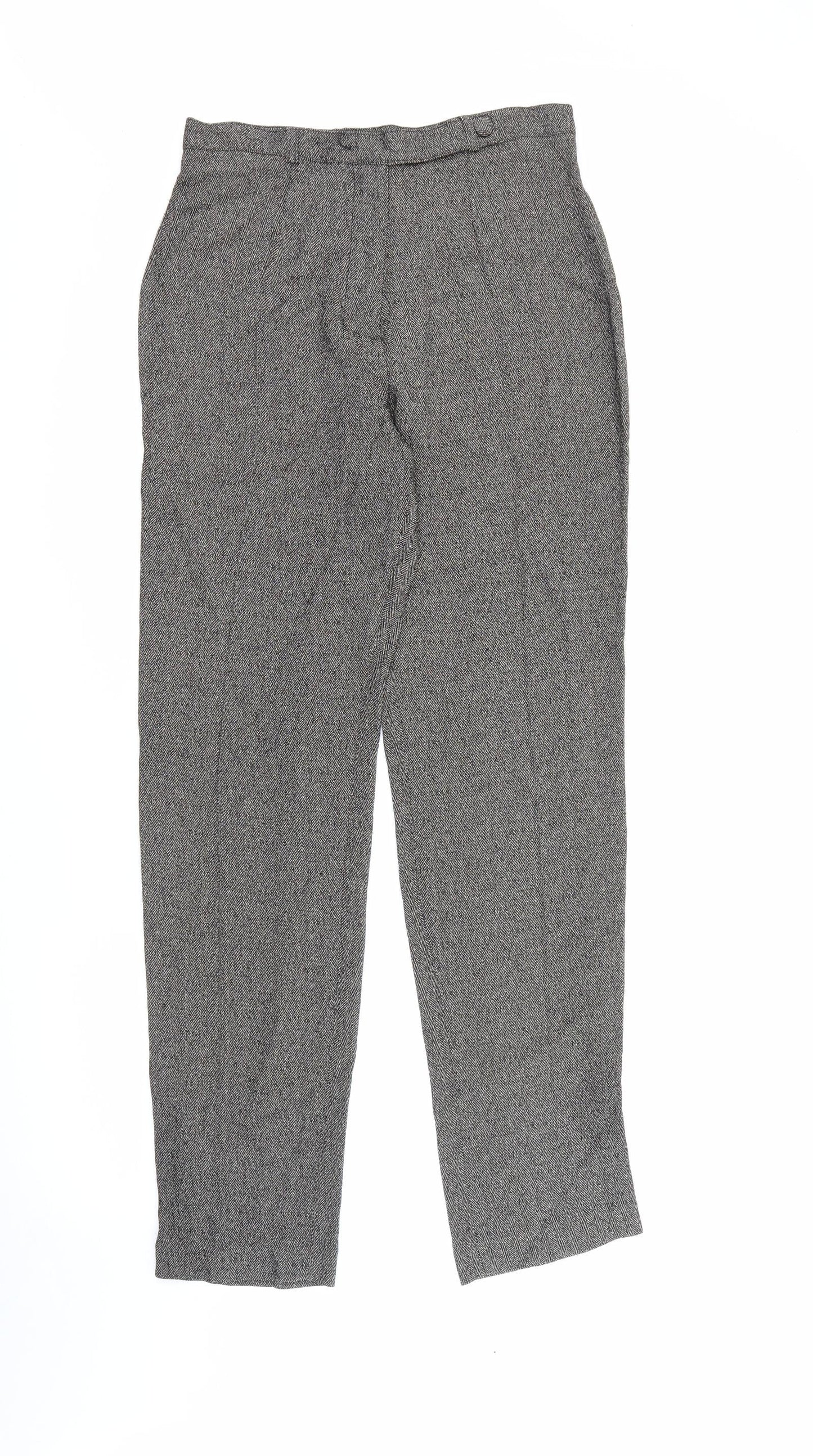 Equivoque Womens Beige  Viscose Trousers  Size 14 L30 in Regular Button