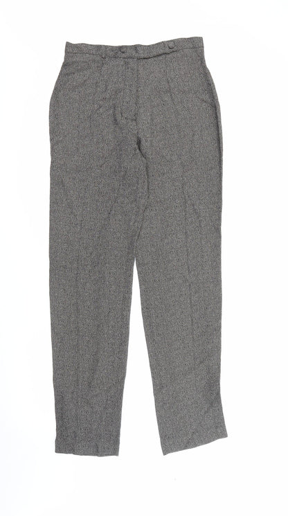 Equivoque Womens Beige  Viscose Trousers  Size 14 L30 in Regular Button