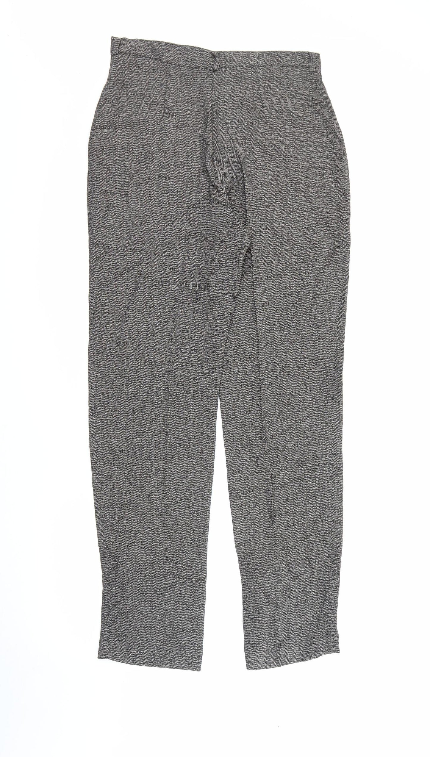 Equivoque Womens Beige  Viscose Trousers  Size 14 L30 in Regular Button