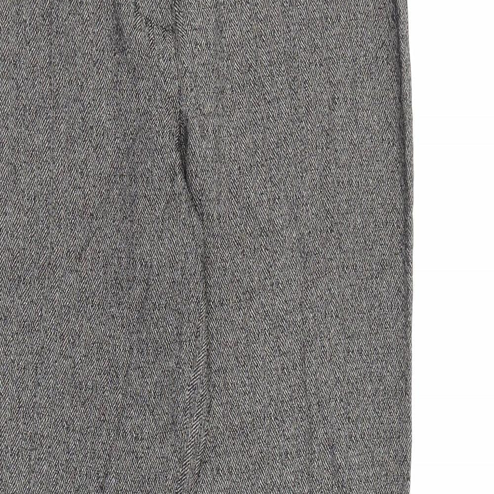 Equivoque Womens Beige  Viscose Trousers  Size 14 L30 in Regular Button