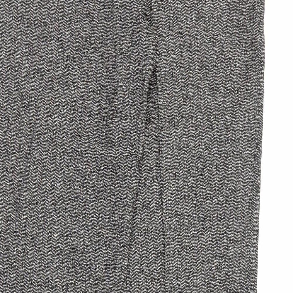 Equivoque Womens Beige  Viscose Trousers  Size 14 L30 in Regular Button