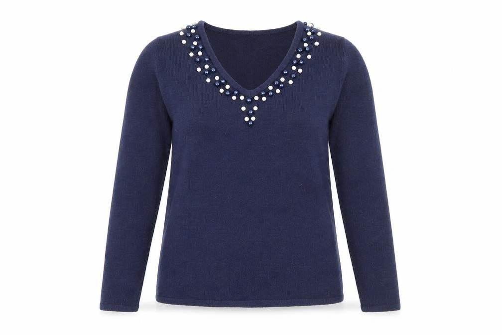 Womens UK Size S Klass Blue Pullover Jumper