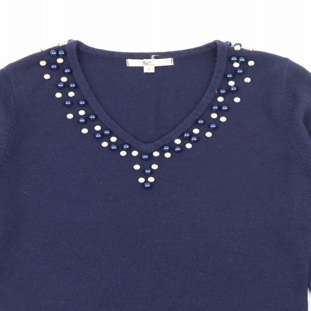 Womens UK Size S Klass Blue Pullover Jumper