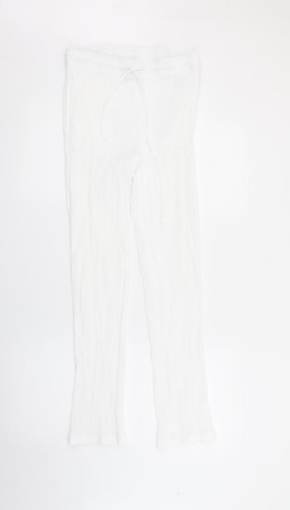 Womens UK Size 12 Damart Regular Fit  White Trousers