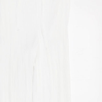 Womens UK Size 12 Damart Regular Fit  White Trousers