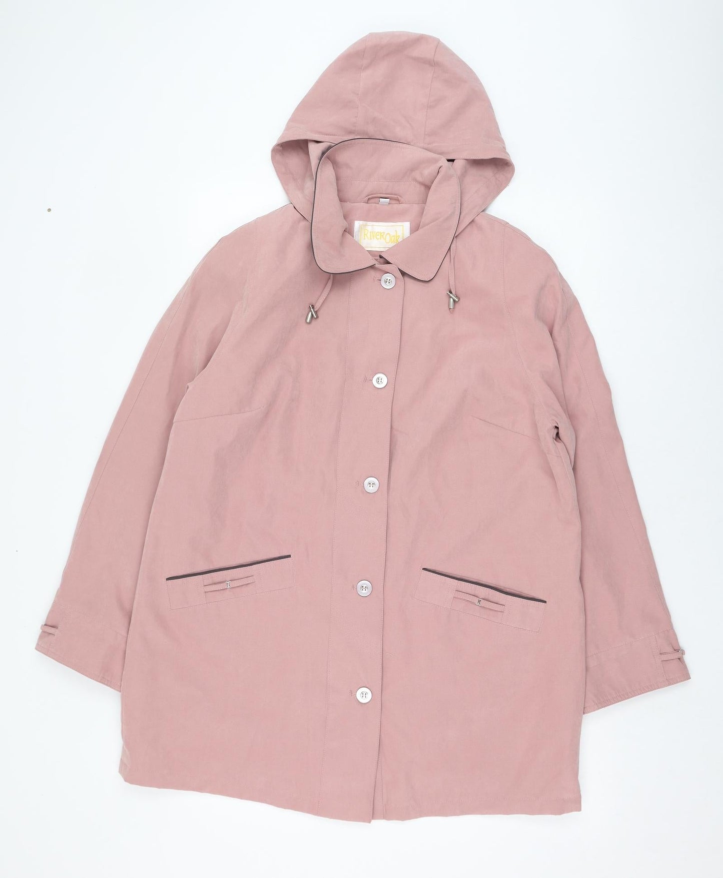 Womens UK Size 14 River Oak Pink Overcoat