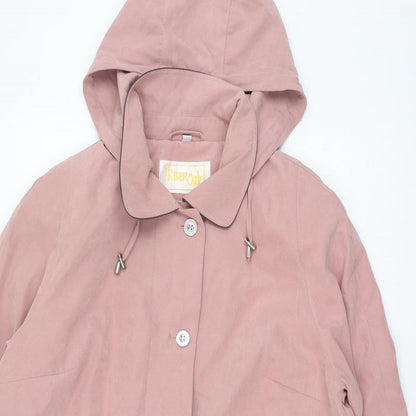 Womens UK Size 14 River Oak Pink Overcoat