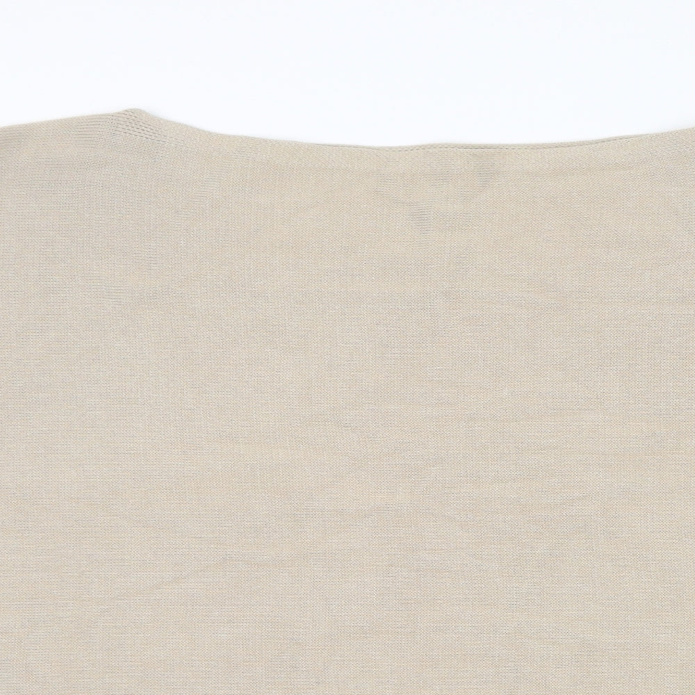 Womens UK Size M Preworn Beige Pullover Jumper