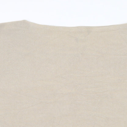 Womens UK Size M Preworn Beige Pullover Jumper