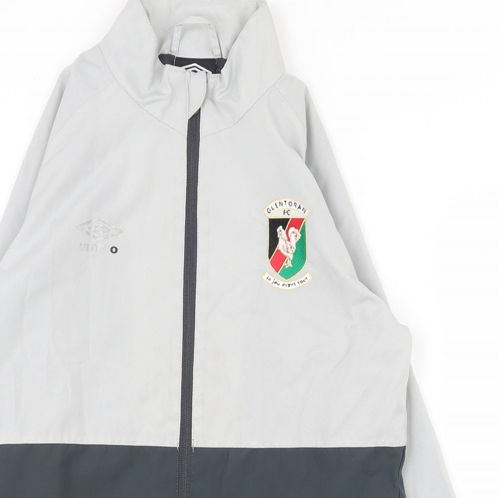 Umbro Boys Grey   Jacket  Size M  Zip