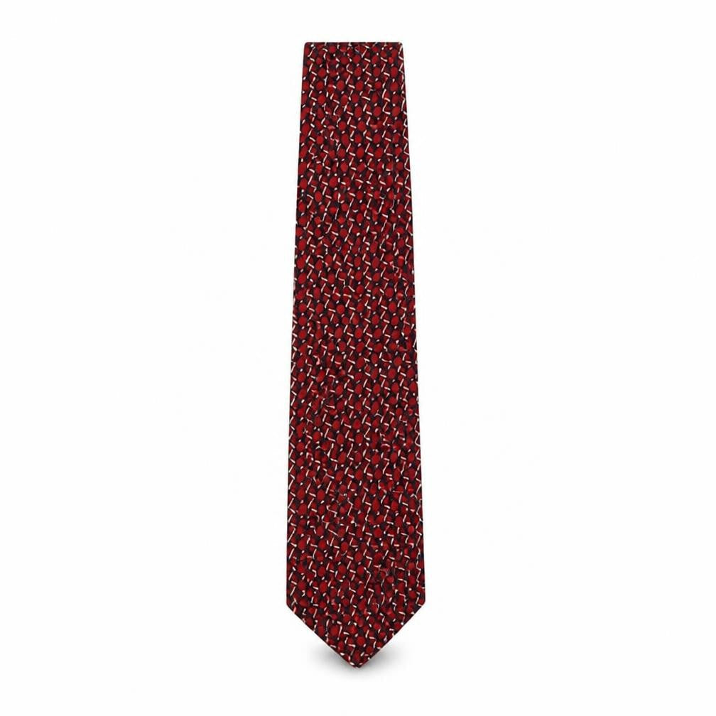 Mens James Barry Multicoloured Geometric  Pointed Tie