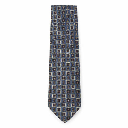 Mens Berkertex Multicoloured Geometric  Pointed Tie