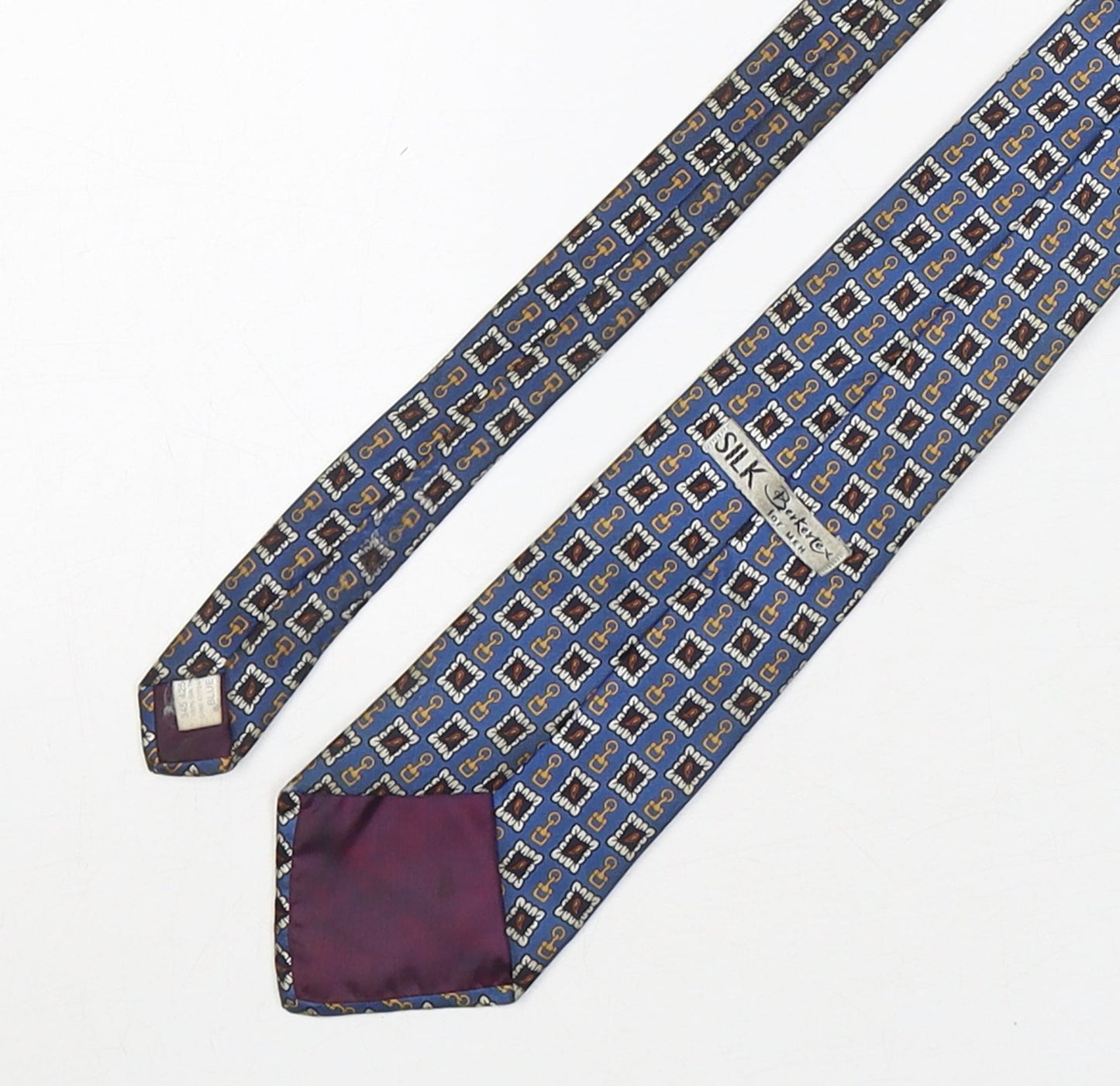 Mens Berkertex Multicoloured Geometric  Pointed Tie