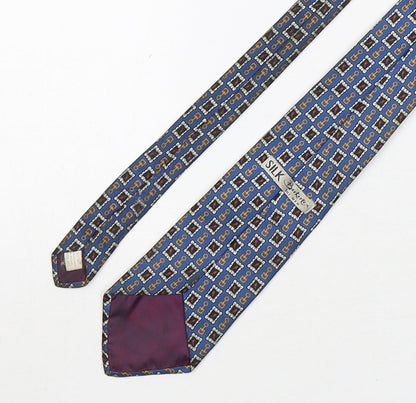 Mens Berkertex Multicoloured Geometric  Pointed Tie