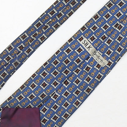Mens Berkertex Multicoloured Geometric  Pointed Tie