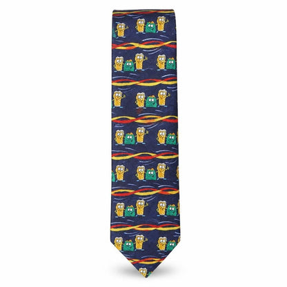Mens Jacques Estier Multicoloured Geometric  Pointed Tie