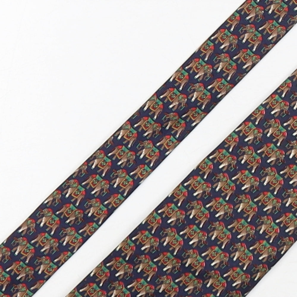 Marks and Spencer Mens Multicoloured Geometric Silk Pointed Tie One Size