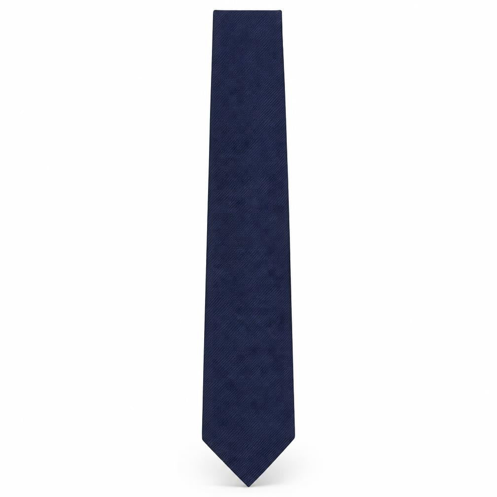 Mens Marks and Spencer Blue No Pattern  Pointed Tie