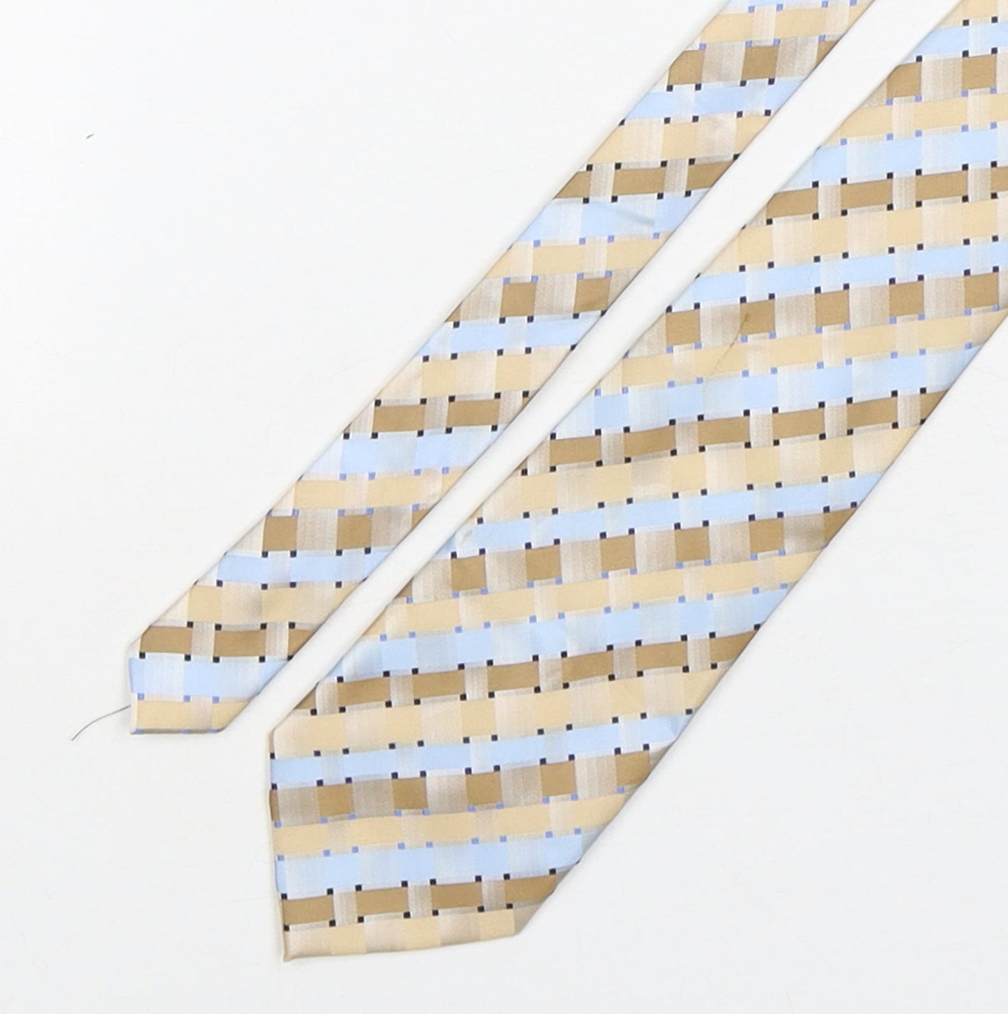 Mens Greenwoods Multicoloured Plaids & Checks  Pointed Tie