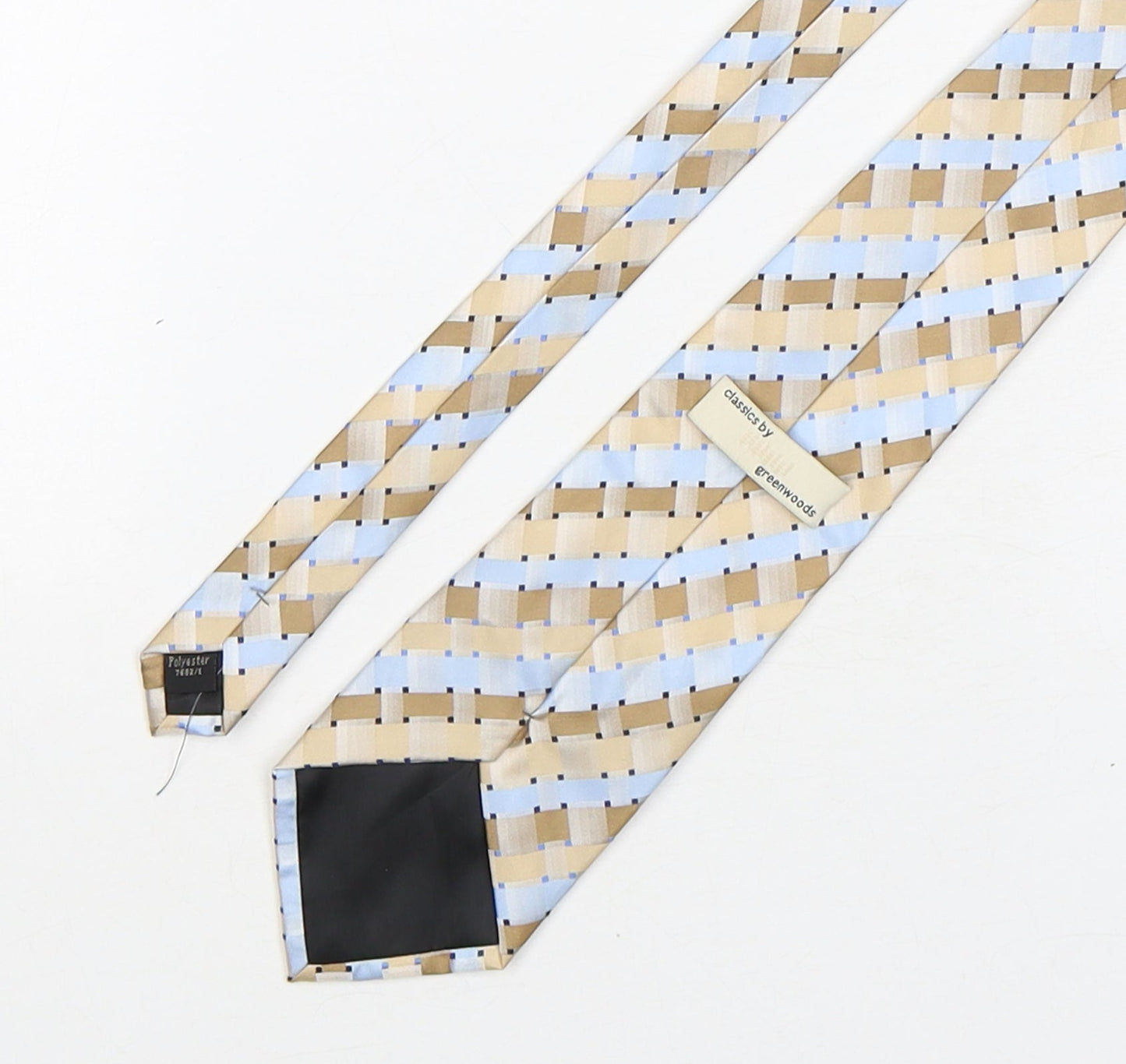 Mens Greenwoods Multicoloured Plaids & Checks  Pointed Tie
